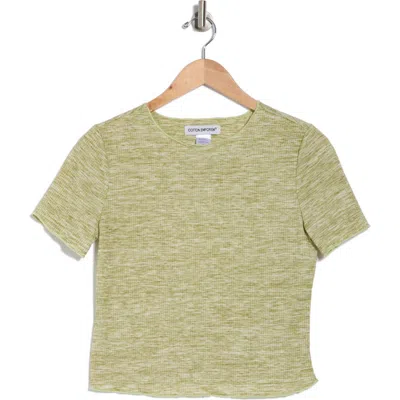 Cotton Emporium Space Dye Top In Green