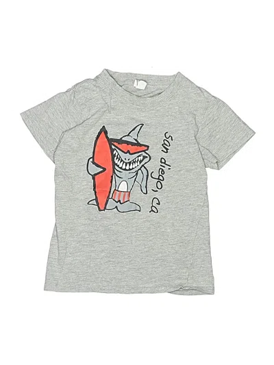 Pre-owned Cotton Heritage Kids' Short Sleeve T-shirt In Gray