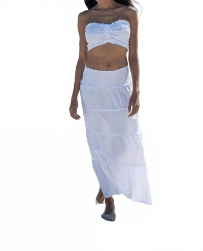 Cotton Natural Ibis Skirt In White