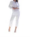 Cotton Natural Thai Slit Pants In White In White