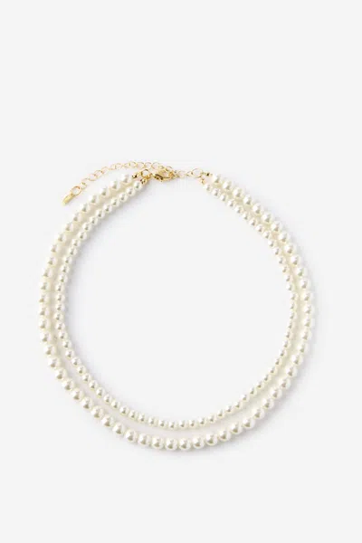 Cotton On 2pk Beaded Necklace In Metallic