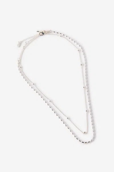 Cotton On 2pk Fine Chain Necklace In White