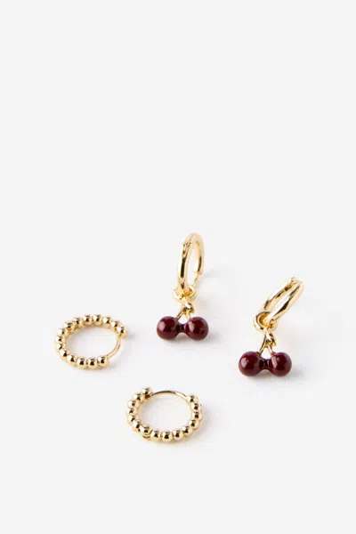 Cotton On 2pk Mid Earring In Multi