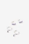 Cotton On 2pk Mid Earring In Multi