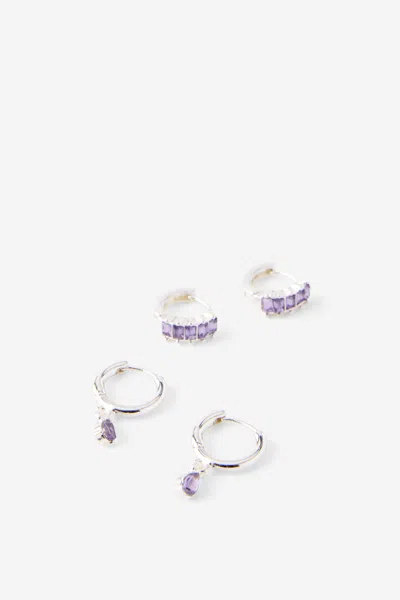 Cotton On 2pk Mid Earring In Multi