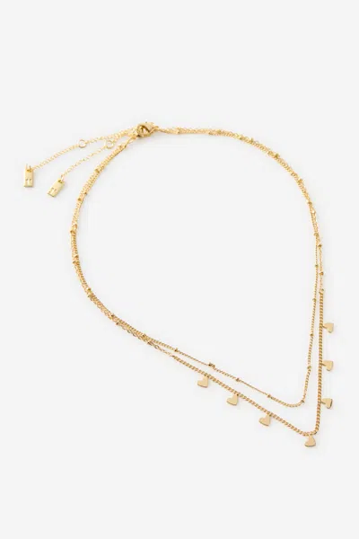 Cotton On 2pk Pendant Necklace In Gold