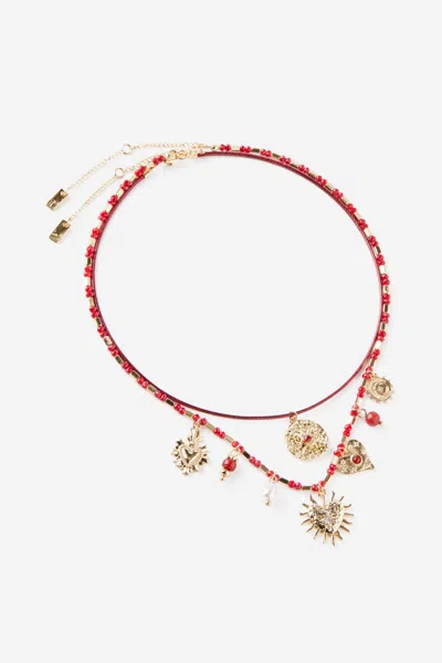 Cotton On 2pk Pendant Necklace In Red