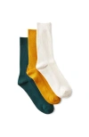 Cotton On 3 Pack Easy Socks In Bone Vintage Gold Pineneedle
