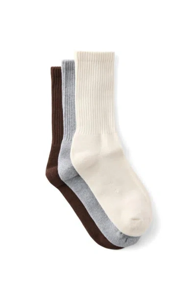 Cotton On 3 Pack Essential Crew Socks In Multi