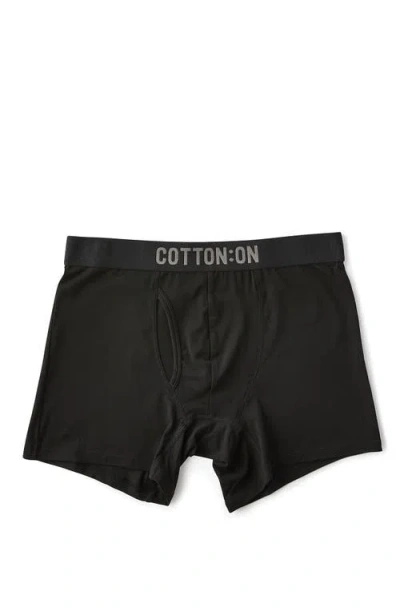 Cotton On 3 Pack Mens  Trunks In Black