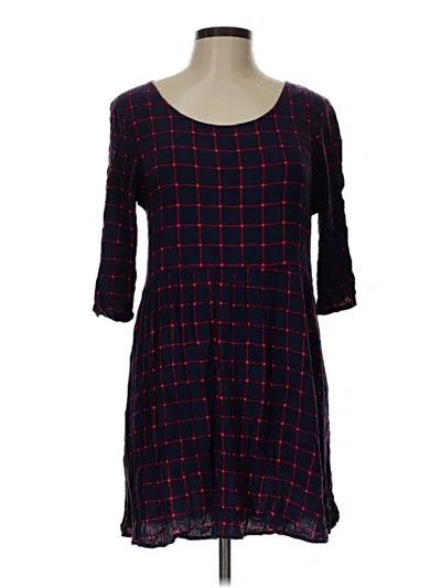 Pre-owned Cotton On 3/4 Sleeve Top Red Square Neckline Tops