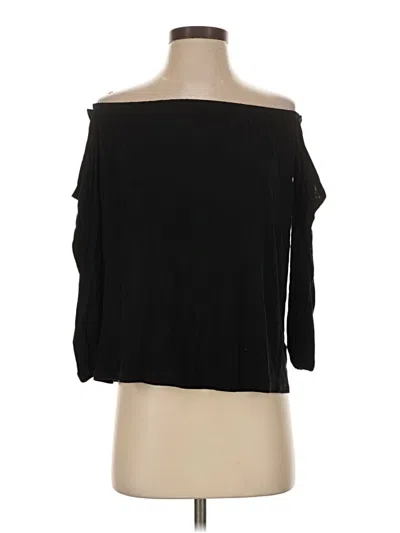 Pre-owned Cotton On 3/4 Sleeve T-shirt In Black
