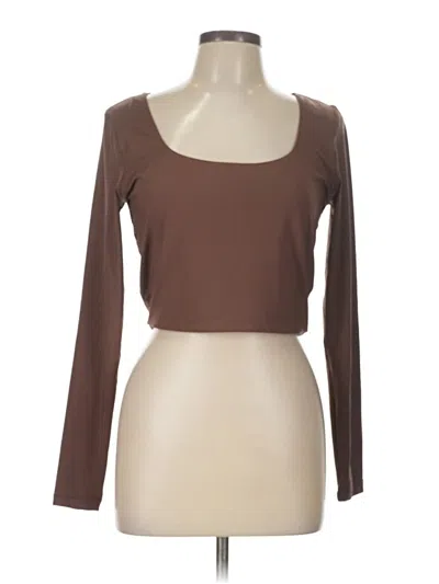 Pre-owned Cotton On 3/4 Sleeve T-shirt In Brown
