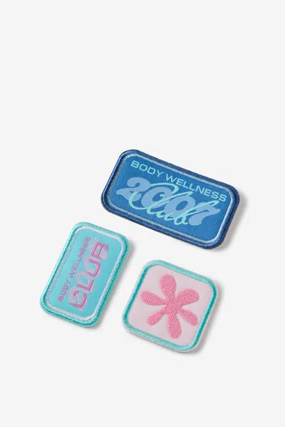 Cotton On 3pk Badges In Blue