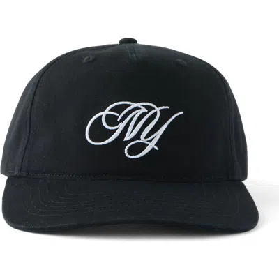Cotton On 5 Panel Hat In Black Ny