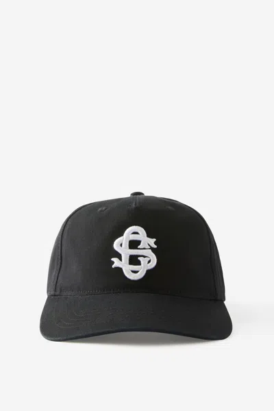 Cotton On 5 Panel Hat In Black/cs
