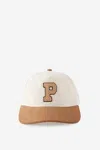 Cotton On 5 Panel Hat In Bone/brown/p