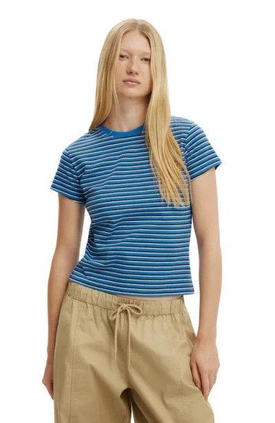 Cotton On 90 S Baby Tee In Blue