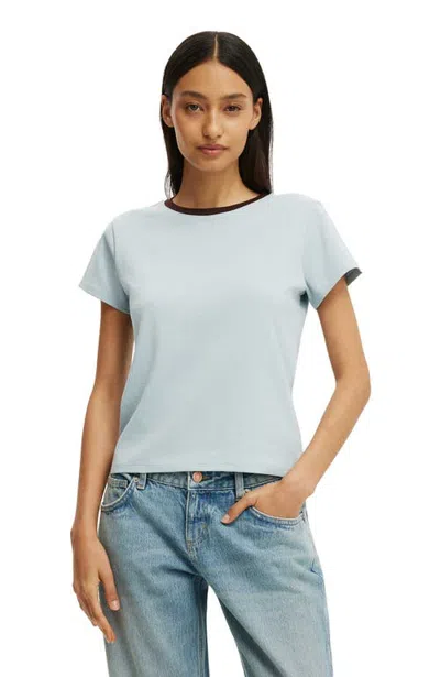 Cotton On 90 S Baby Tee In Blue