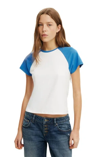 Cotton On 90s Baby Raglan Tee In Multi