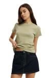 Cotton On 90s Baby Tee In Artichoke