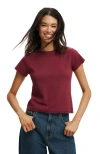 Cotton On 90s Baby Tee In Brown