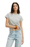 Cotton On 90s Baby Tee In Gray