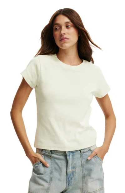 Cotton On 90s Baby Tee In Honey Dew Haze