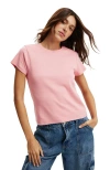 Cotton On 90s Baby Tee In Hot Hibiscus