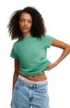 Cotton On 90s Baby Tee In Jade