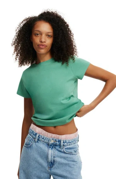 Cotton On 90s Baby Tee In Jade