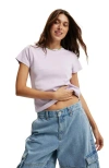 Cotton On 90s Baby Tee In Light Lilac