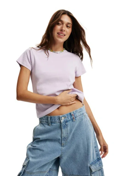 Cotton On 90s Baby Tee In Light Lilac