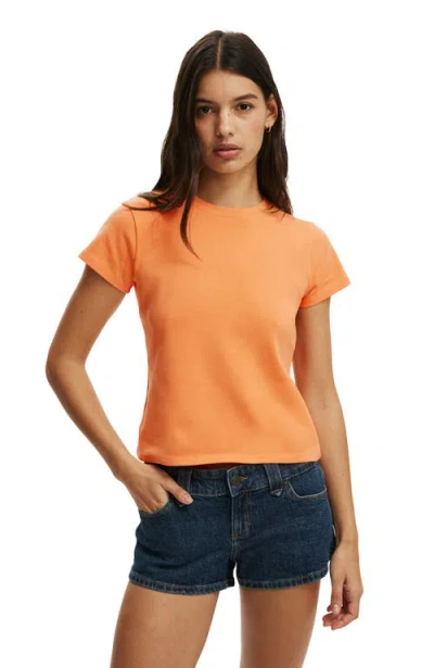 Cotton On 90s Baby Tee In Orange