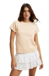 Cotton On 90s Baby Tee In Peach Puff