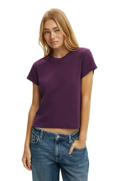 Cotton On 90s Baby Tee In Purple