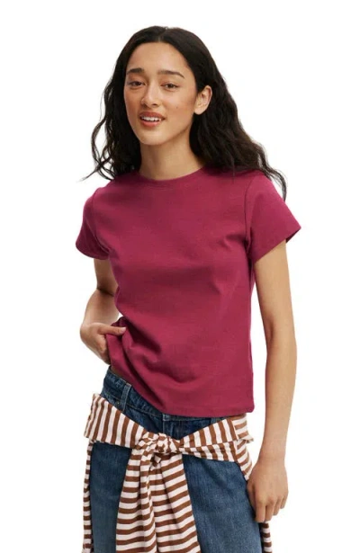 Cotton On 90s Baby Tee In Red