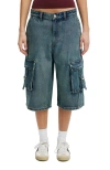 Cotton On 91 Baggy Denim Jort In Blue
