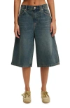 Cotton On 91 Baggy Denim Jort In Logans Blue
