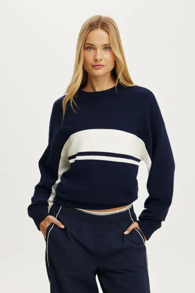 Cotton On Active Crew Knit Sweater In Multi