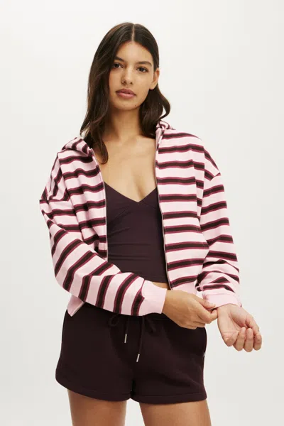 Cotton On Active Fleece Zip Through Hoodie In Multi