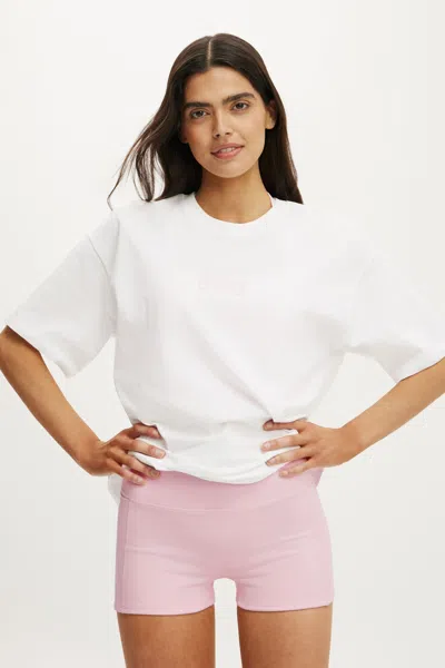 Cotton On Active Graphic Tee In White