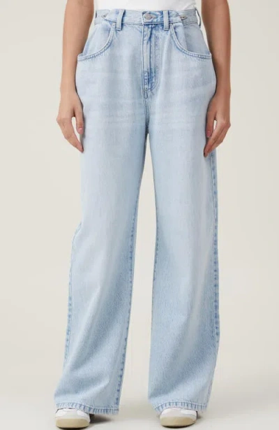 Cotton On Adjustable Wide Jean In Crystal Blue