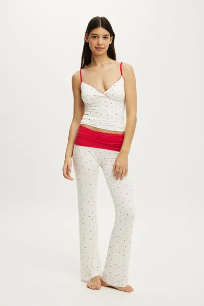 Cotton On Airy Soft Roll Waist Pant In Animal Print