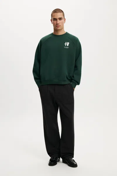 Cotton On Alfa Romeo Box Fit Sweater In Green