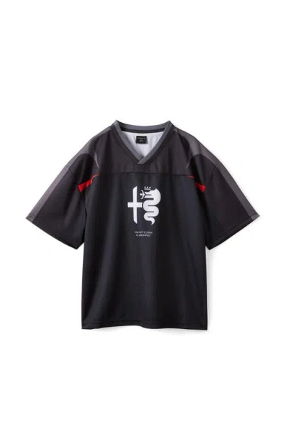 Cotton On Alfa Romeo Football Jersey In Black