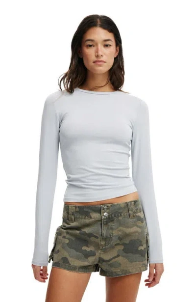Cotton On All Day Crew Long Sleeve In Daydream Blue