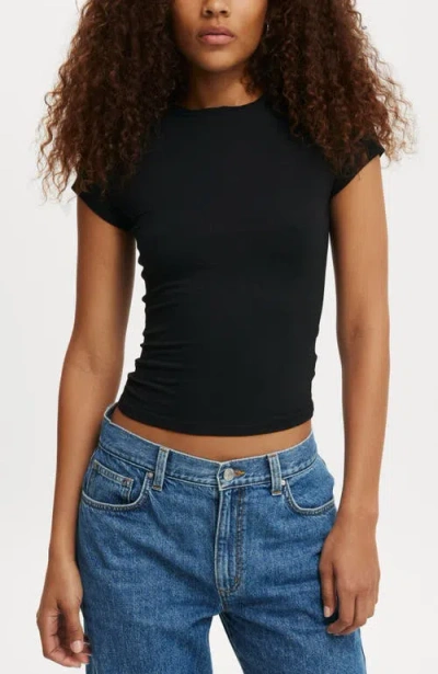 Cotton On All Day Crew Tee In Black