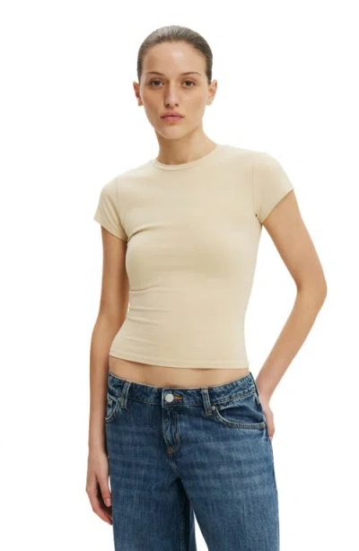 Cotton On All Day Crew Tee In Neutral