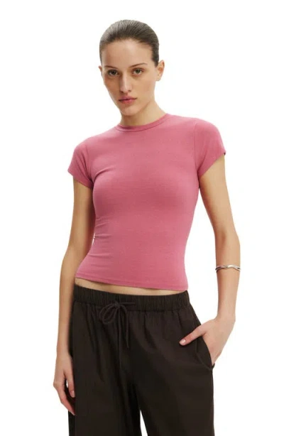Cotton On All Day Crew Tee In Pink
